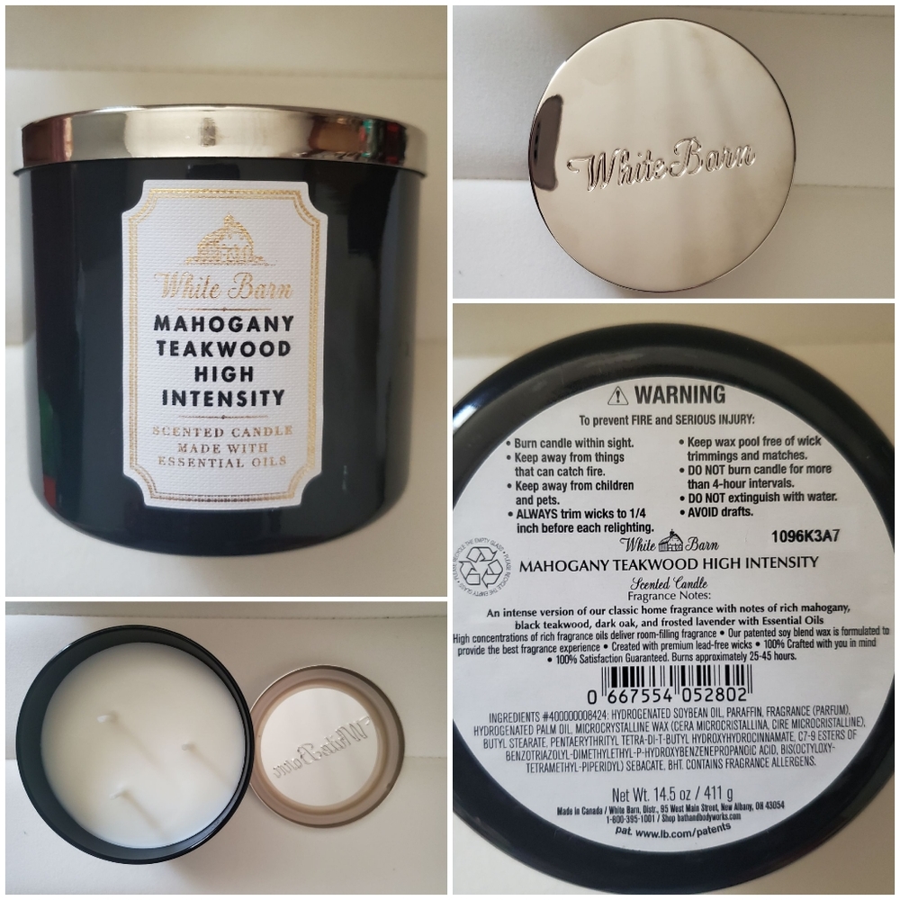 Mahogany Teakwood High Intensity Candle